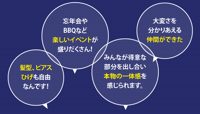 仲間たちの声